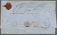 Br Italien: 1861: Neapolitan Provinces. Three Colour Franking Consisting Of 1 Gr. Dark Grey, 2 Gr Light - Marcophilie