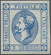 ** Italien: 1863, 15c. Blue, Type I, Fresh Colour, Full To Wide Margins, Unmounted Mint, Signed A.Diena - Marcophilie