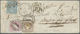 Br Italien: 1864: 100 + 25 Reis, Tied By Dotted Numeral "1" On Letter From Lissabon To Mailand, Forward - Marcophilie