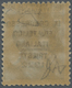 ** Italien: 1922, Philatelic Congress, 25c. Blue Showing Overprint Variety "3rd Line Of Overprint Shift - Marcophilie