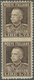 ** Italien: 1927, Viktor Emanuel III. 1.75 Lire Braun Im Senkrechten Paar MITTE UNGEZÄHNT, Postfrisch ( - Marcophilie