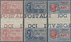 ** Italien - Zusammendrucke: 1925/1926 3 Express-Stamps In Vertical Gutter Pairs. Each Folded And Signe - Non Classés