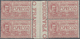 ** Italien - Zusammendrucke: 1925: 70 C Express Stamp, Block Of Four With Horizontal Gutter Inbetween. - Zonder Classificatie