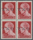 **/ Italien - Militärpostmarken: Nationalgarde: 1944, 20c. Carmine With Inverted Overprint, Block Of Fou - Andere & Zonder Classificatie