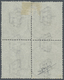 O/ Italien - Paketmarken: 1884, König Umberto I. 10 C. Dunkeloliv Im Viererblock Mit Stempeln 'ROMA SUC - Postpaketten