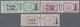 ** Italien - Paketmarken: 1944, "REPUBBLICA SOCIALE" Overprints, 2l. Green, 10l. Lilac And 20l. Lilac, - Pacchi Postali
