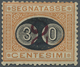 * Italien - Portomarken: 1891, Postage Due Stamp 30 Cent On 2 Lira Hinged With Large Parts Of Original - Postage Due