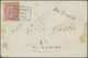 Br Italienische Post Im Ausland - Allgemeine Ausgabe: 1866, Letter Franked With 40 Centesimi Via Ship M - Andere & Zonder Classificatie