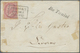 Br Italienische Post Im Ausland - Allgemeine Ausgabe: 1866, Letter Franked With 40 Centesimi Via Ship M - Autres & Non Classés