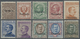 ** Italienische Post In China: 1917/1918, TIENTSIN, 1c. To 10l., Complete Set Of Ten Values (10l. Toned - Tientsin