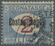 * Italienische Post In Der Levante - Portomarken: 1922, 2l. Blue/carmine With Control Stamp, Mint O.g. - Algemene Uitgaven