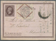 GA Italien - Ganzsachen: 1878: Postal Stationery "Risposta" With Additional "Marca Da Bollo" Lira Una D - Stamped Stationery