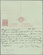 GA Italien - Ganzsachen: 1918, 10/10 C Red On Greenish Stationery Reply Card With Variety "printing Of - Stamped Stationery