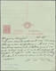 GA Italien - Ganzsachen: 1918, 10/10 C Red On Greenish Stationery Reply Card With Variety "printing Of - Entiers Postaux