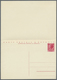 GA Italien - Ganzsachen: 1956: 35 L + 35 L Bilingual Replay Postal Stationary Card, Unused, Rare. (Mi. - Stamped Stationery
