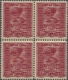 ** Jugoslawien: 1918, 10 Fil Red Block Of Four With Double Impression Mint Never Hinged, Vertical Perfo - Brieven En Documenten