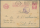 GA Lettland - Ganzsachen: 1939, Stationery Card 20 S (few Stains) Canc. "RIGA 1 DEC 1939 AUX JEUX OLYPI - Letland
