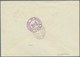 Br Liechtenstein: 1936 (4.5.), Zeppelin 1 Fr. Rosakarmin Mit Freimarken 15 Rp. Un D 35 Rp. Auf R-Brief - Lettres & Documents