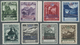 ** Liechtenstein - Dienstmarken: 1932, Freimarken "Landschaften" Mit Farbigem Waagerechten Aufdruck, Ta - Dienstzegels