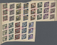 Litauen: 1923. Klaipeda. Complete Set In 13 Horizontal Strips Of 3 Overprinted "Specimen Collection - Litouwen