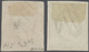 O Luxemburg: Wilhelm III. 1853, 10 C. Grauschwarz Und 1 Sgr. Hellbräunlichrot, 2 Vollrandige Marken Mi - Andere & Zonder Classificatie