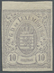 * Luxemburg: 1880, 10 C. Graulila Allseits Ungezähnt Ungebraucht Vom Oberrand. - Sonstige & Ohne Zuordnung