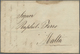 Br Malta - Vorphilatelie: 1838. Envelope (holes) Written From Livorno Dated '28th November 1838' Addres - Malta