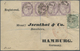 Br Malta: 1883. Registered Envelope To Germany Bearing Great Britain SG 164, ½d Green And SG 173, 1d Li - Malte