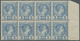 */** Monaco: 1885, 5 C Blue Block Of Eight Unused, Partially With Small Gum Failure, Mi 560.- ++ - Ungebraucht