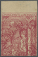 (*) Monaco: 1891, 5 Fr Carmine Imperf Color Proof On Withe Paper White Double Print, Unused Without Gum, - Nuovi