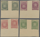 **/(*) Monaco: Ca.1900. Dimension Yvert #1/8. Set Of 8 Tète-béche Essay Gutter Pairs. ÷ Ca.1900, Dimension - Ongebruikt