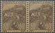 ** Monaco: 1919, 50 C+50 C Brown Horizontal Pair, Mint Never Hinged, Signed Calves - Ongebruikt