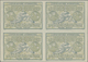 GA Niederlande - Ganzsachen: Design "Madrid" 1920 International Reply Coupon As Block Of Four 30 Cent N - Entiers Postaux