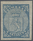 * Norwegen: 1855, Coat Of Arms 4 Sk. Blue, Fresh Colour And Large Margins All Around, Unused With Orig - Ongebruikt