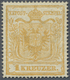 ** Österreich: 1850/54, 1 Kr. Braunorange, Maschinenpapier Type III Mit Versuchs-Zähnung 18½ Postfrisch - Ongebruikt