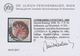 Brfst Österreich: 1850, 10 C Tiefkarmin Mit Schraffen-Rundstempel "CENEDA" (Müller 69b) Entwertet, Rundum - Unused Stamps