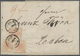 Br Österreich: 1857, 3x 3 Kreuzer Blaßrot Sauber Entwertet K1 "WR.NEUSTADT" Auf Kompl. Schwerem Faltbri - Unused Stamps