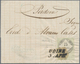 Br Österreich - Lombardei Und Venetien - Stempelmarken: 1854: 75 C Kupferdruck Auf Fast Vollständigem B - Lombardije-Venetië