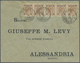 Br Österreichische Post In Der Levante: 1896, 8 Pa. Auf 2 Kr Braunocker Im 5er-Streifen Auf Brief Von J - Oostenrijkse Levant
