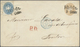 GA Österreich - Ganzsachen: 1863, Ovalausgabe GA-Umschlag 15 Kr. Braun Mit WZ Und Zusatzfrankatur 10 Kr - Andere & Zonder Classificatie