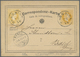 GA Österreich - Ganzsachen: 1867, GA-Karte Medallion Franz Joseph 2 Kr. Gelb (Ital.) Mit Zusatzfrankatu - Autres & Non Classés