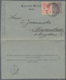 GA Österreich - Ganzsachen: 1887/1888, 5 Kr. Kartenbrief Mit Zusatzfrankatur Von UNG.HRADISCH Und 2 Kr. - Andere & Zonder Classificatie