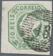 O Portugal: 1853, Maria 50r. Green, Fresh Colour, Full To Huge Margins, Neatly Oblit. By Numeral "48" - Brieven En Documenten