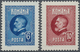 ** Rumänien: 1926, 60. Geburtstag Von Ferdinand I. FARBFEHLDRUCKE 6 L. In Blau (statt Oliv) Und 10 L. I - Lettres & Documents