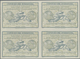 GA Rumänien - Ganzsachen: Design "Rome" 1906 International Reply Coupon As Block Of Four 30 Bani Romani - Entiers Postaux