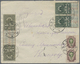 Br Russland: 1918 (9.10.), Revenue Stamps Used For Postage Incl. 10kop. Vertical TETE-BECHE Pair, 5kop. - Neufs