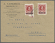 Br Russische Post In Der Levante - Staatspost: 1913, Envelope With Two 20 Para On 4 Kop From The Romano - Levant