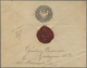 GA Russland - Ganzsachen: 1848, First Issue 10 + 1 K. Black Envelope Cancelled By Pen And Handwritten E - Entiers Postaux