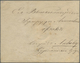 GA Russland - Ganzsachen: 1848, First Issue 10 + 1 K. Black Envelope Cancelled By Pen And Adjacent Doub - Postwaardestukken