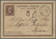 GA San Marino - Ganzsachen: 1879: Italian Postal Stationery 10 Centesimi Brown Used In SAN MARINO With - Entiers Postaux